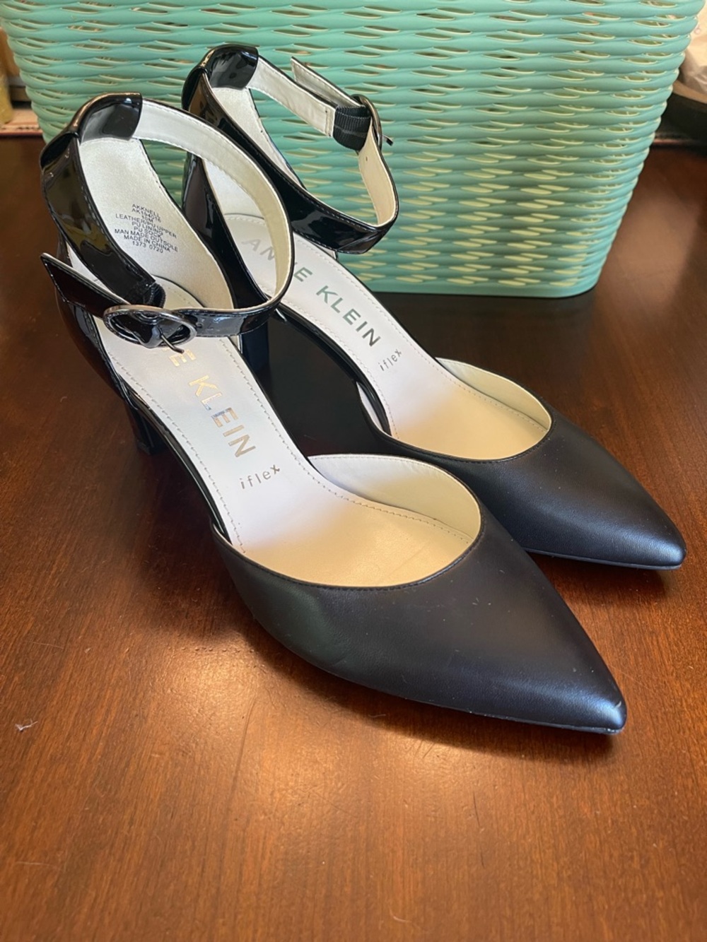 Anne Klein Pointed Toe Strap Pump AKKNELL - Picture 2 of 10